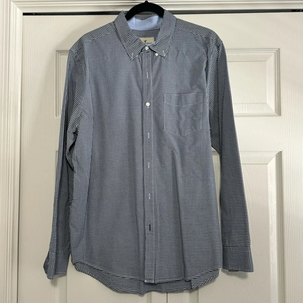 American Eagle Outfitters Casual Button Down Shirt Classic Fit Plaid Size XL EUC